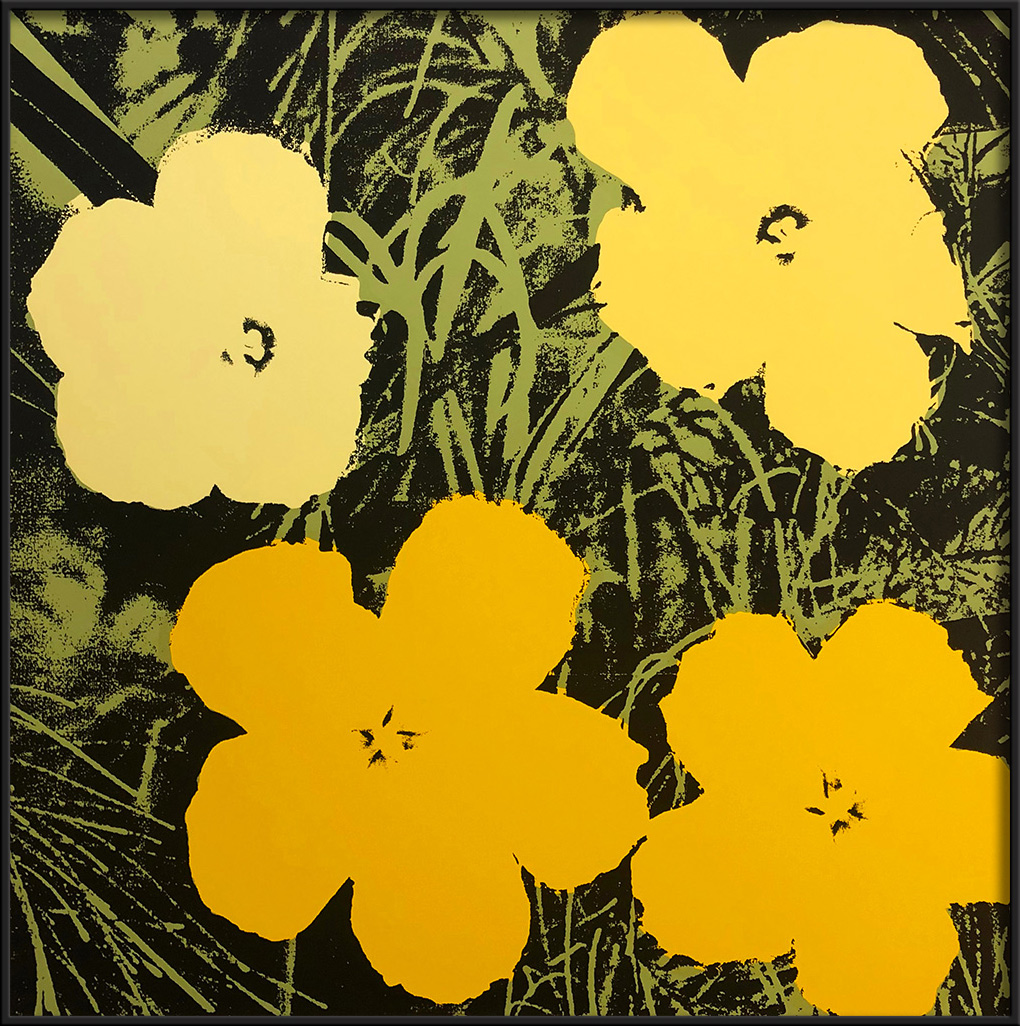 Andy Warhol zeefdrukFlowers yellow