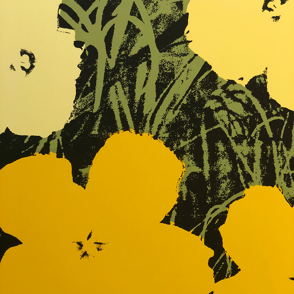 Andy Warhol zeefdrukFlowers yellow