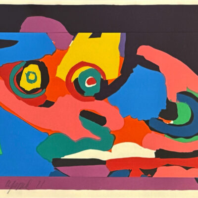 Karel Appel zeefdruk Colorful Beast