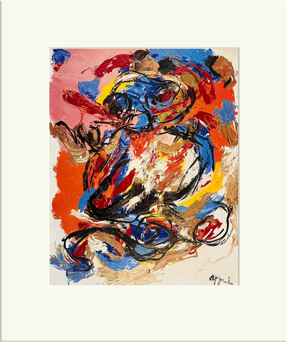 Karel Appel kunstdruk Zonder Titel uit 1978