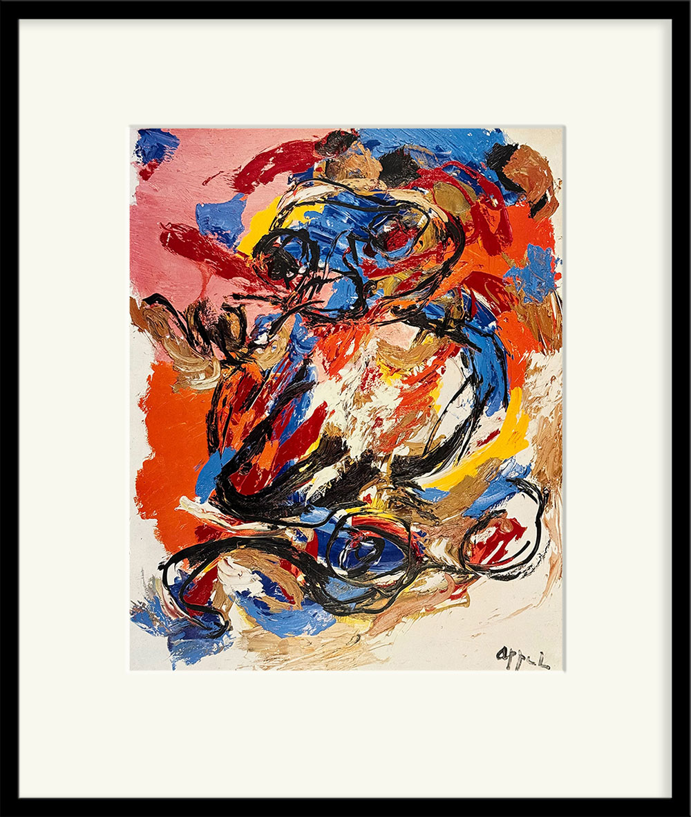 Karel Appel kunstdruk Zonder Titel uit 1978