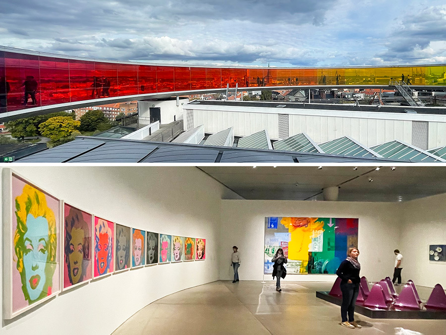 Aros Museum with Andy Warhol, Robert Rauschenberg and Olafur Eliasson