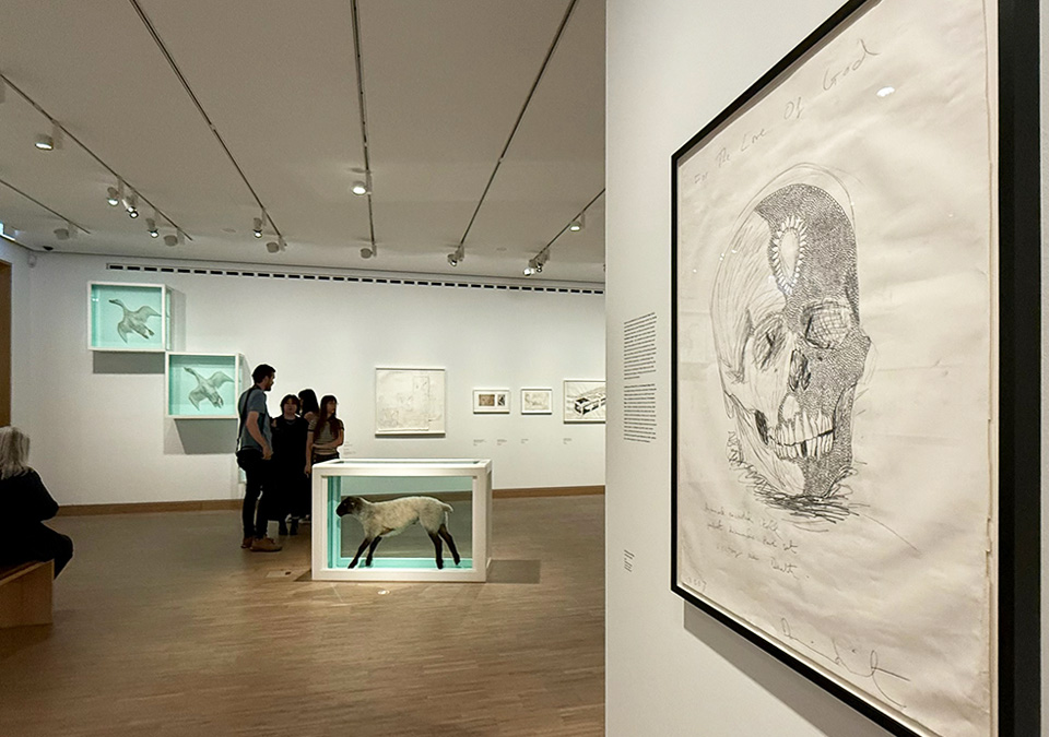 Damien Hirst Drawings in Albertina Modern Museum Wenen