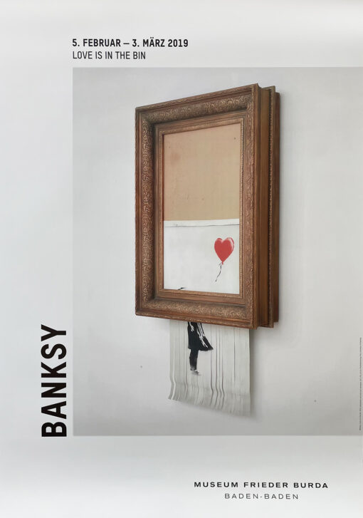 Banksy Love is in the bin poster