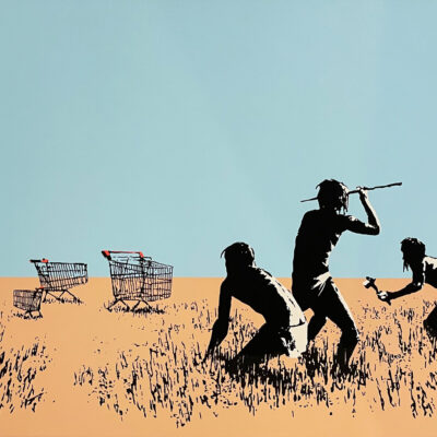 Banksy, West Country Prince, zeefdruk Trolley Hunters