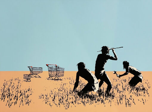 Banksy, West Country Prince, zeefdruk Trolley Hunters