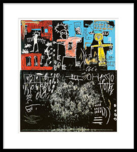 Jean-Michel Basquiat Untitled Black Tar and Feathers