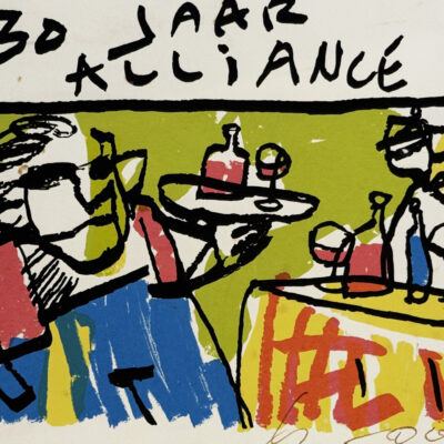 Herman Brood zeefdruk 30 Jaar Alliance