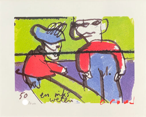 Herman Brood litho 50 en niks weten