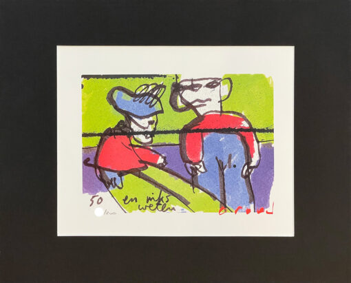 Herman Brood litho 50 en niks weten