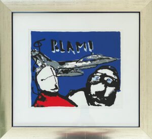 Herman Brood Zeefdruk Blam! F16 Fighting Falcon