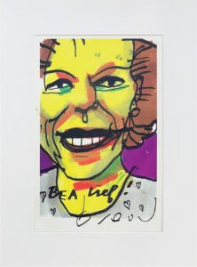 Herman Brood Beatrix klein handgesigneerd