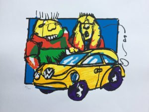 Herman Brood Zeefdruk VW Beetle