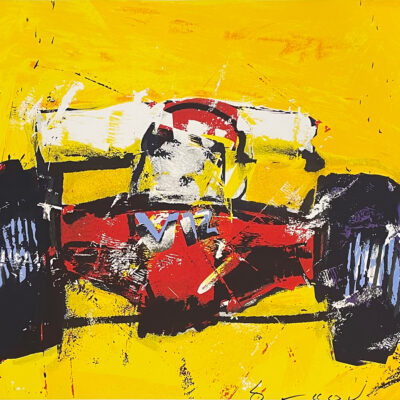 Herman Brood zeefdruk Formule 1 V12 Ferrari