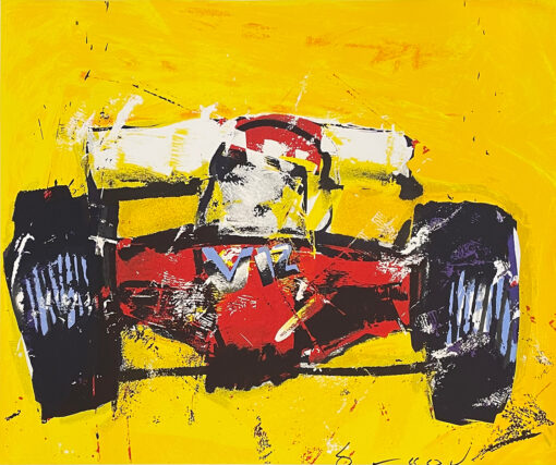 Herman Brood zeefdruk Formule 1 V12 Ferrari