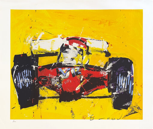 Herman Brood zeefdruk Formule 1 V12 Ferrari