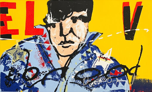 Herman Brood Zeefdruk Elvis the king