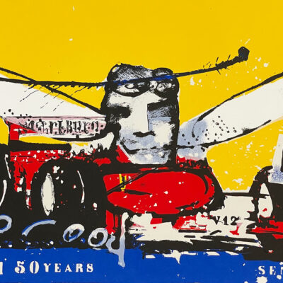 Herman Brood Formule 1, 50 Years Senna zeefdruk