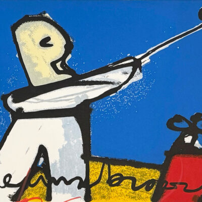 Herman Brood Golfer zeefdruk handgesigneerd