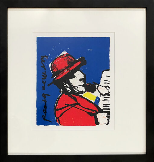 Herman Brood zeefdruk pianist ik