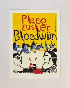 Herman Brood zeefdruk Pleegzuster Bloedwijn