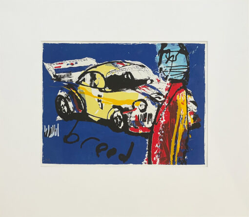 Herman Brood, porsche turbo kleurrijke zeefdruk