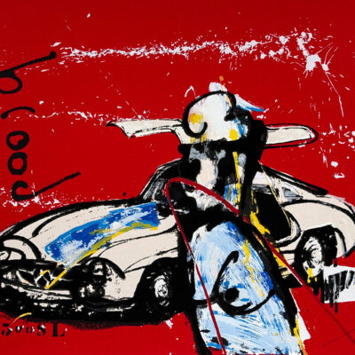 Herman Brood, Mercedes 300 SL Gullwing zeefdruk