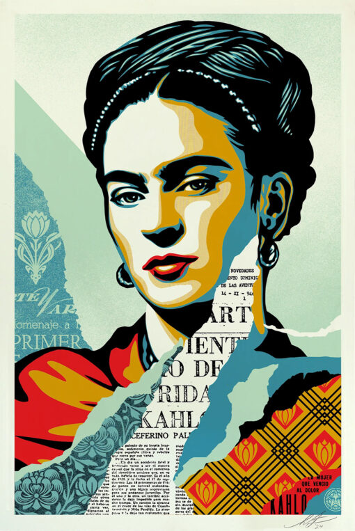 Shepard Fairey (OBEY) - Frida Kahlo, The Woman Who Defeated Pain