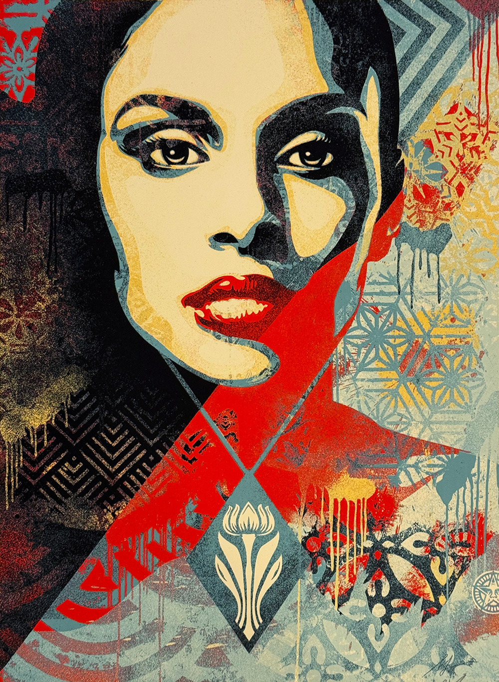 Shepard Fairey OBEY zeefdruk Spring Forth