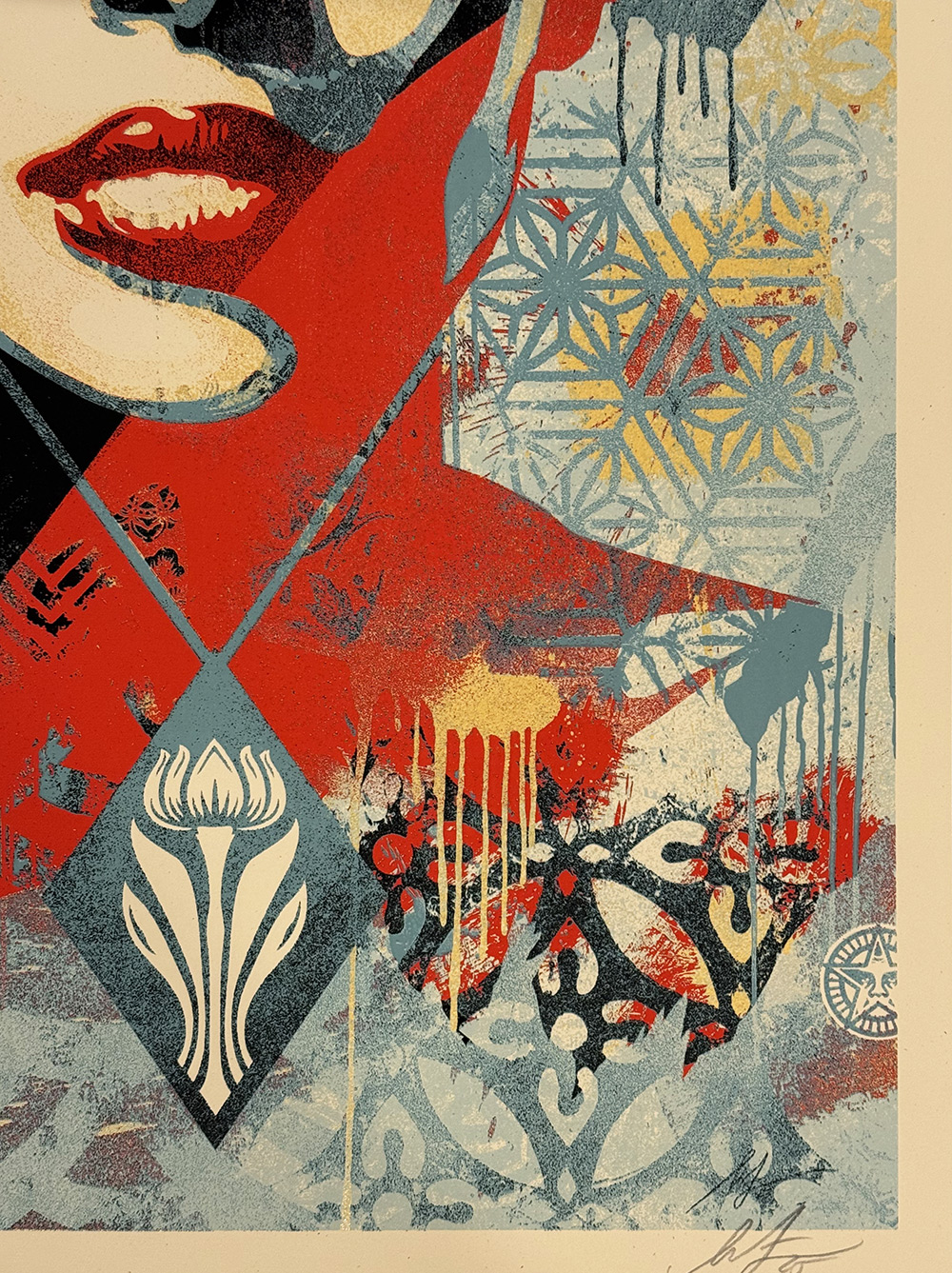 Shepard Fairey OBEY zeefdruk Spring Forth