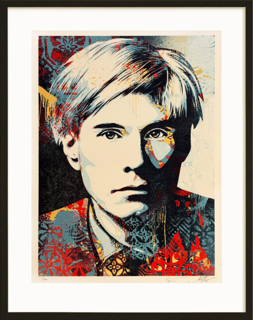 Shepard Fairey Andy Warhol collage color