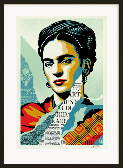 Shepard Fairey (OBEY) - The Woman Who Defeated Pain, Frida Kahlo