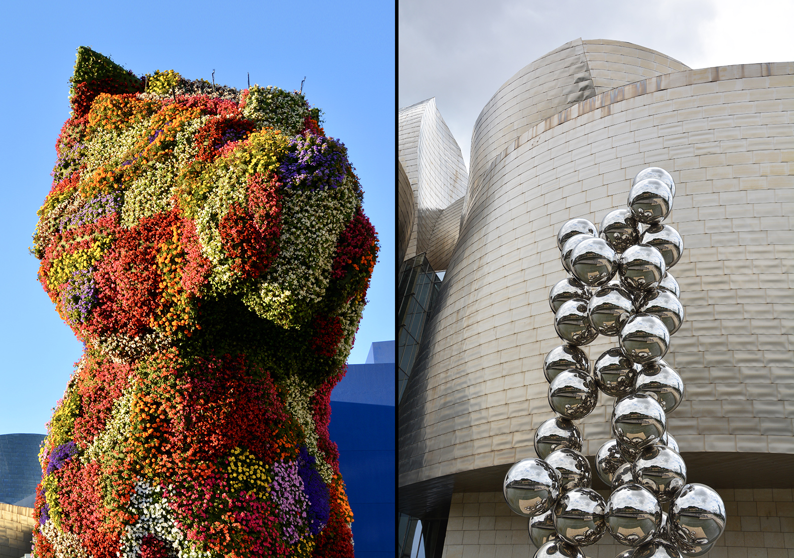 Guggenheim Museum Bilbao - Jeff Koons and Anish Kapoor