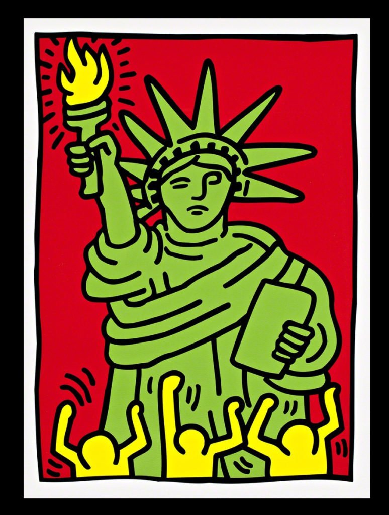 Keith Haring, Statue of Liberty | Kunstgalerie Art-ETC