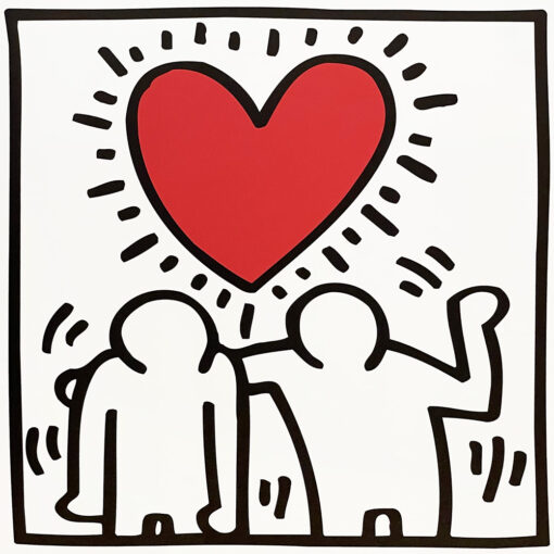 Keith Haring Untitled Be Mine