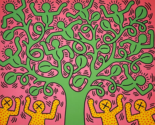 Keith Haring Life Tree street art pop art