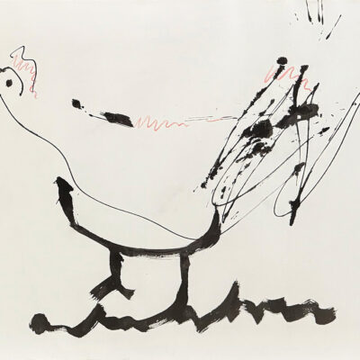 Anton Heyboer tekening - schilderij Kip (xl)