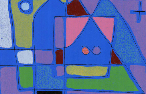 Paul Klee Vintage 1993 Modernist Fine Art Silkscreen Print