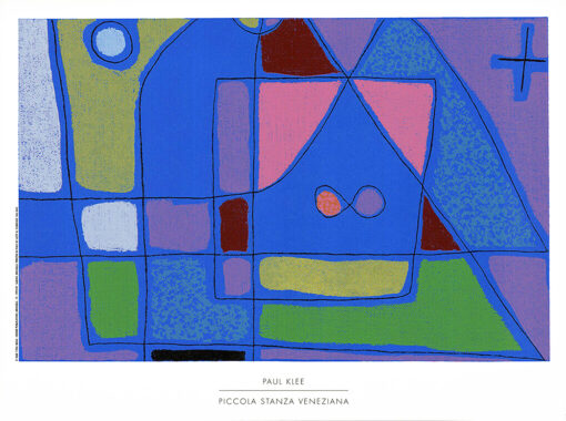 Paul Klee Vintage 1993 Modernist Fine Art Silkscreen Print