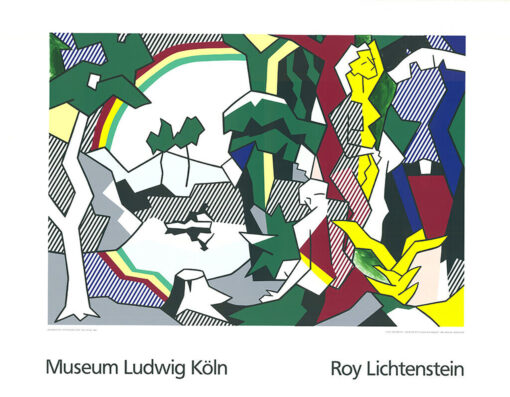 Roy Lichtenstein Landscape with Figures and Rainbow