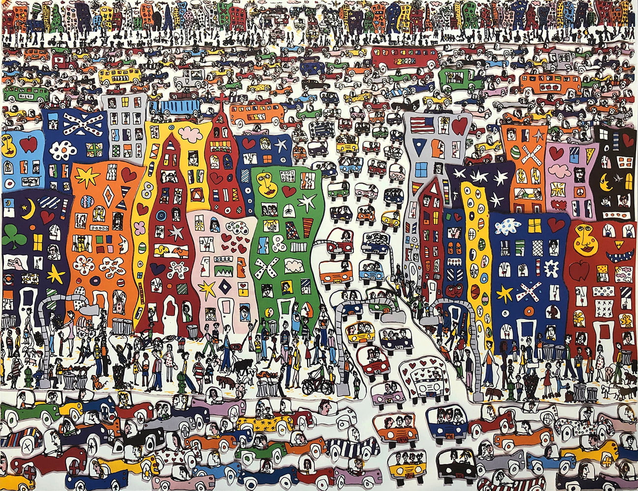 James Rizzi, It’s so hard to be a Saint in the city | Kunstgalerie Art-ETC